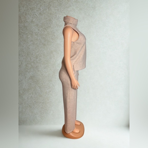 OGL BEST SELLER SET xs 2Pcs Set Split Hem Top & High Waisted Straight Leg Pant - Picture 10 of 10